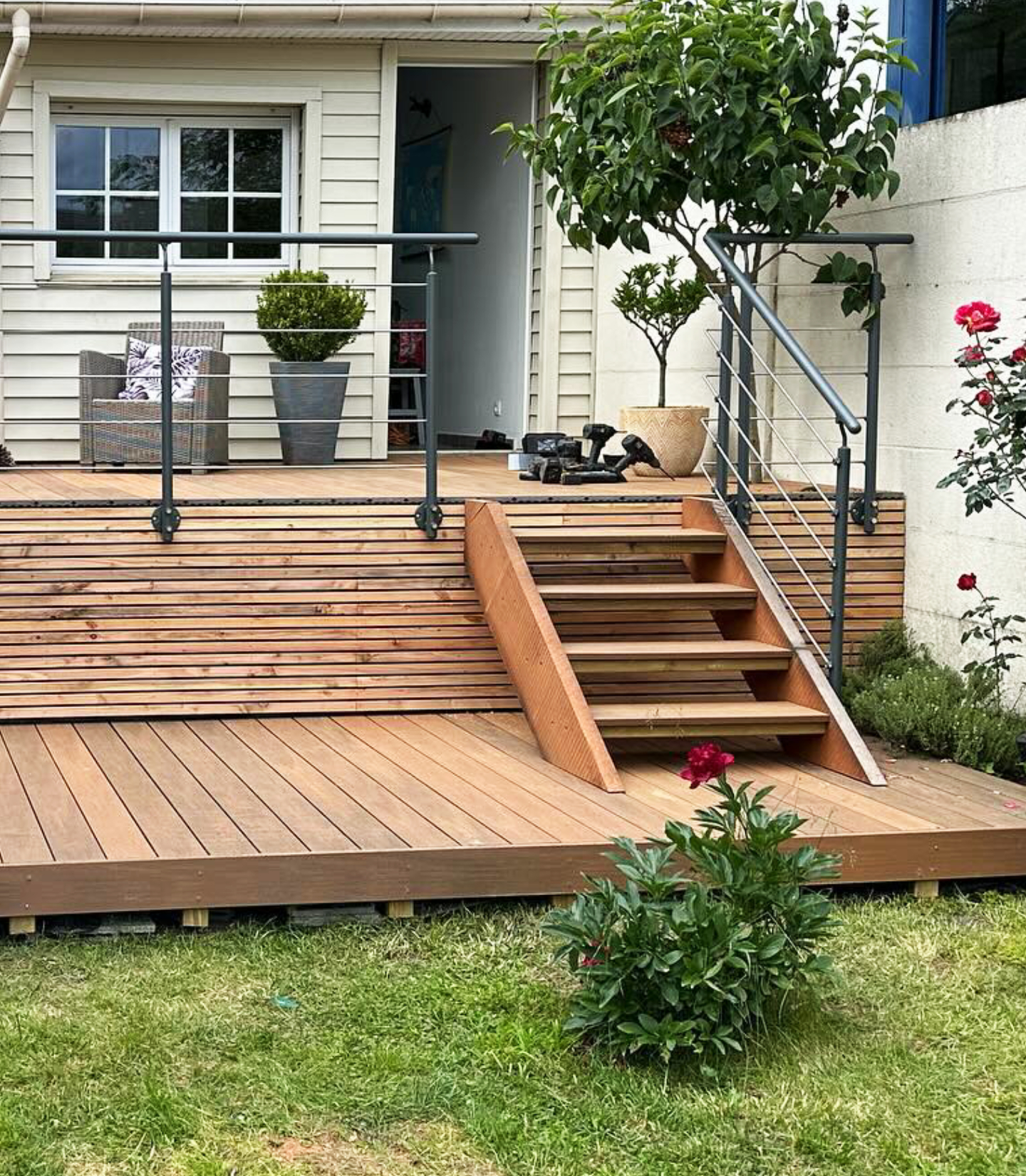 Installation de Terrasse bois dans la Sarthe (72) 
