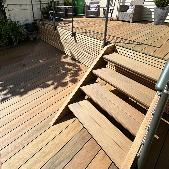 Installation de Terrasse bois à Arnage, Le mans, dans la Sarthe (72)